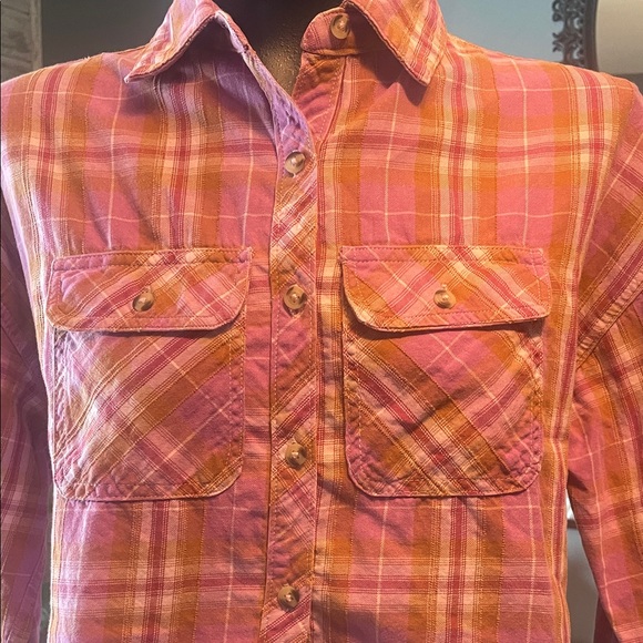 Wild Fable Purple and brown Plaid Crop Top - Picture 2 of 4